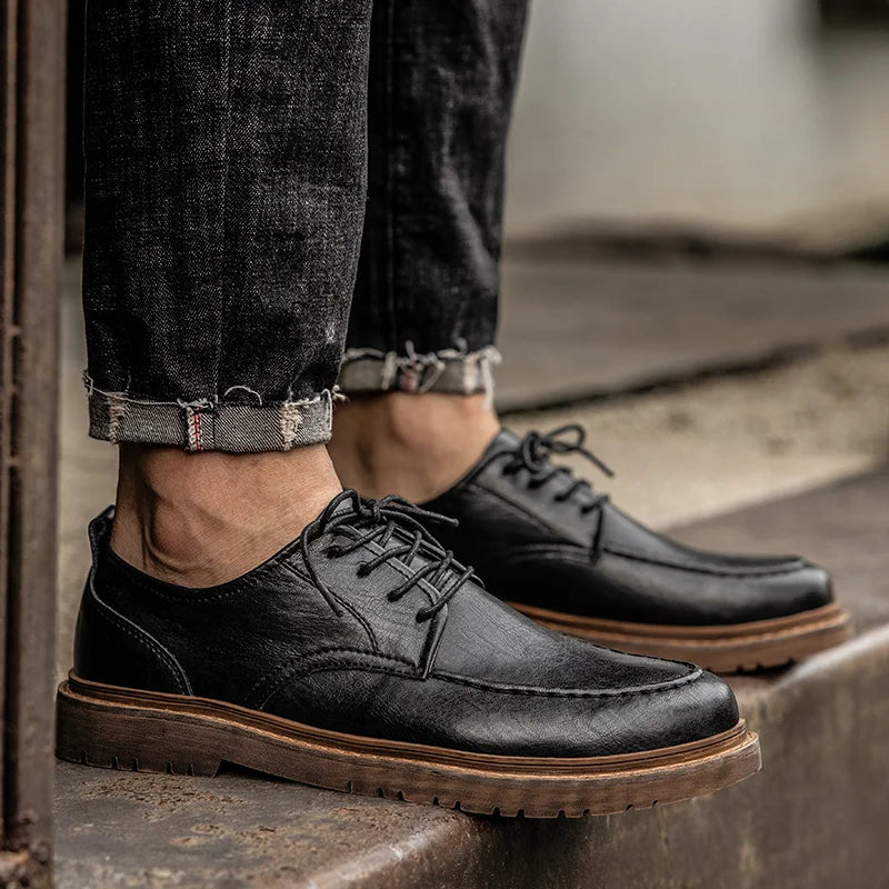 Męskie Sneakersy Minimalistyczna Sylwetka Teksturowane Wykończenie