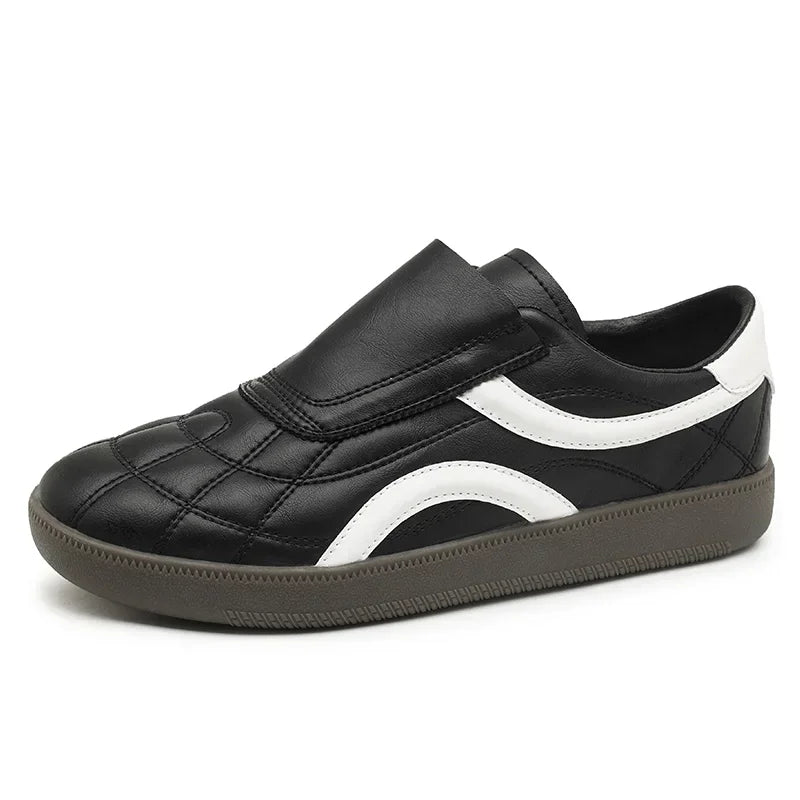 Meskie Sznurowane Skorzane Trampki, Codzienne Buty Do Noszenia