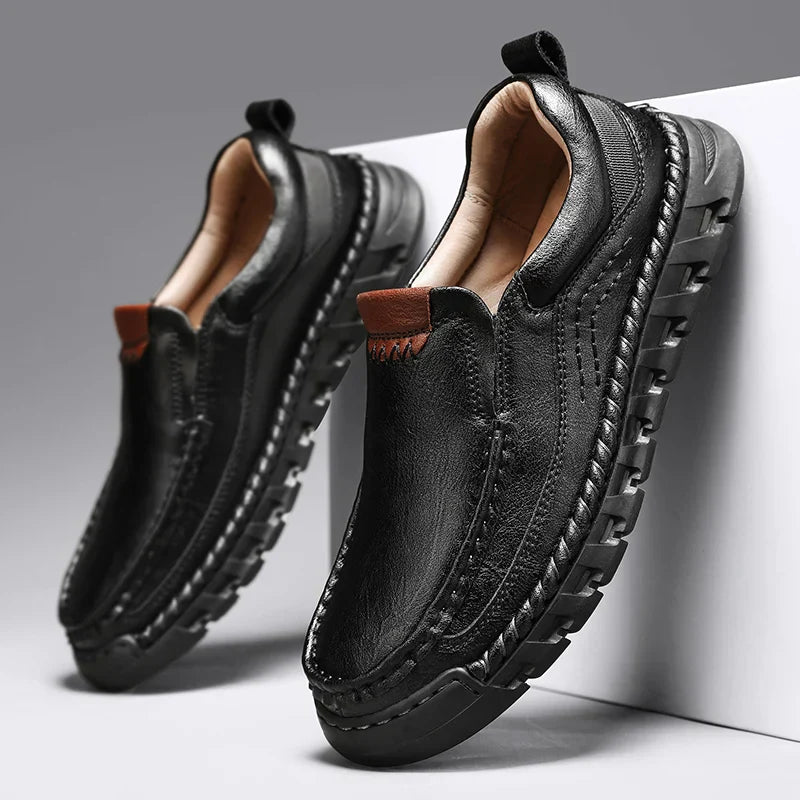 Męskie Buty Wsuwane z Amortyzowaną Wkładką i Elastyczną Podeszwą