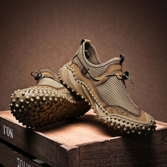 Męskie Sneakersy Trekkingowe z Podeszwą EVA i Wzmocnieniami Ochronnymi
