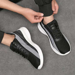 Męskie Buty Treningowe z Wsparciem Łuku Stopy i Oddychającą Cholewką z Siatki