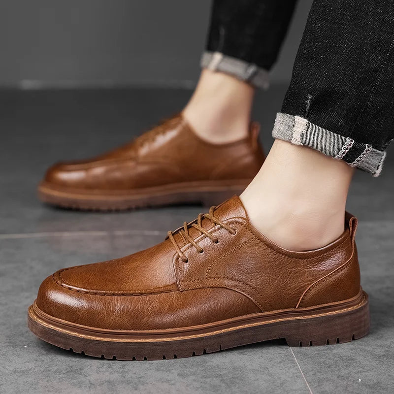 Męskie Sneakersy Minimalistyczna Sylwetka Teksturowane Wykończenie