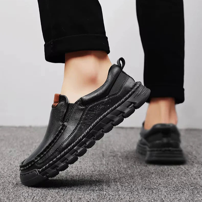 Męskie Buty Wsuwane z Amortyzowaną Wkładką i Elastyczną Podeszwą