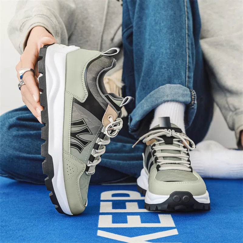 Męskie Sneakersy z Amortyzowaną Wkładką i Wytrzymałą Podeszwą