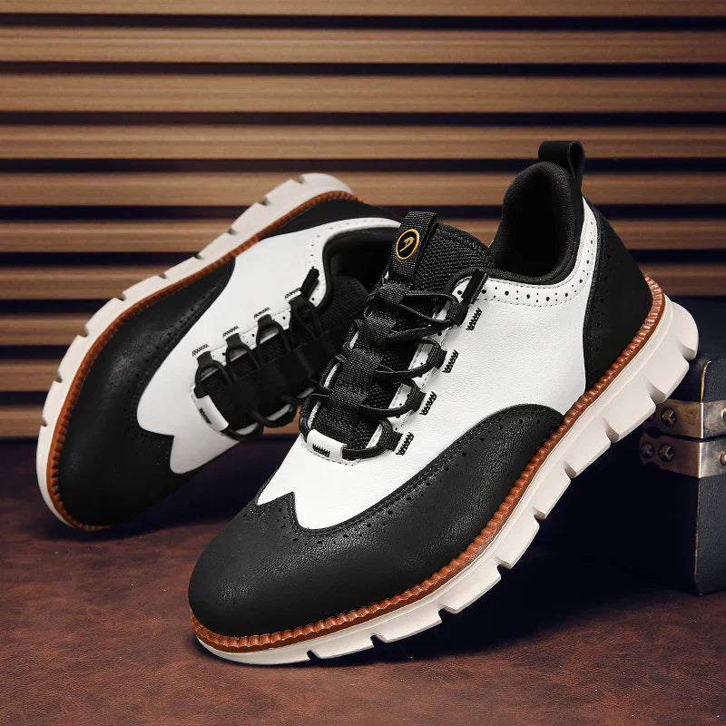 Męskie Buty Oxford Ze Sznurowaniem I Wkładką Memory Foam
