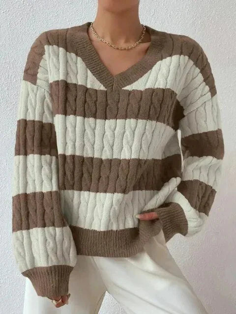 Damski Sweter z Luźnym Krojem i Miękką Strukturą