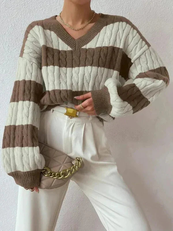 Damski Sweter z Luźnym Krojem i Miękką Strukturą
