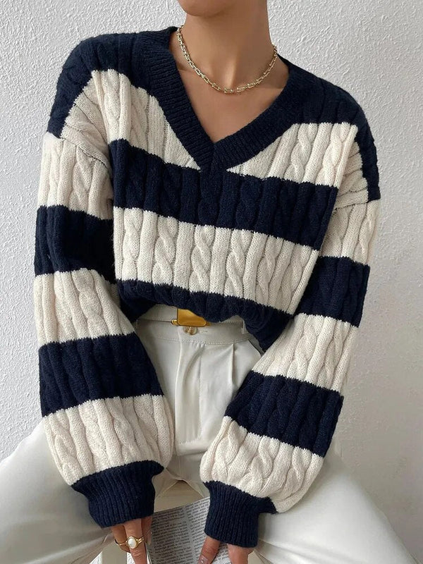Damski Sweter z Luźnym Krojem i Miękką Strukturą