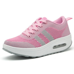 Damskie Sneakersy Z Żelową Wkładką Amortyzującą I Szeroką Podeszwą Wspierającą Stabilność