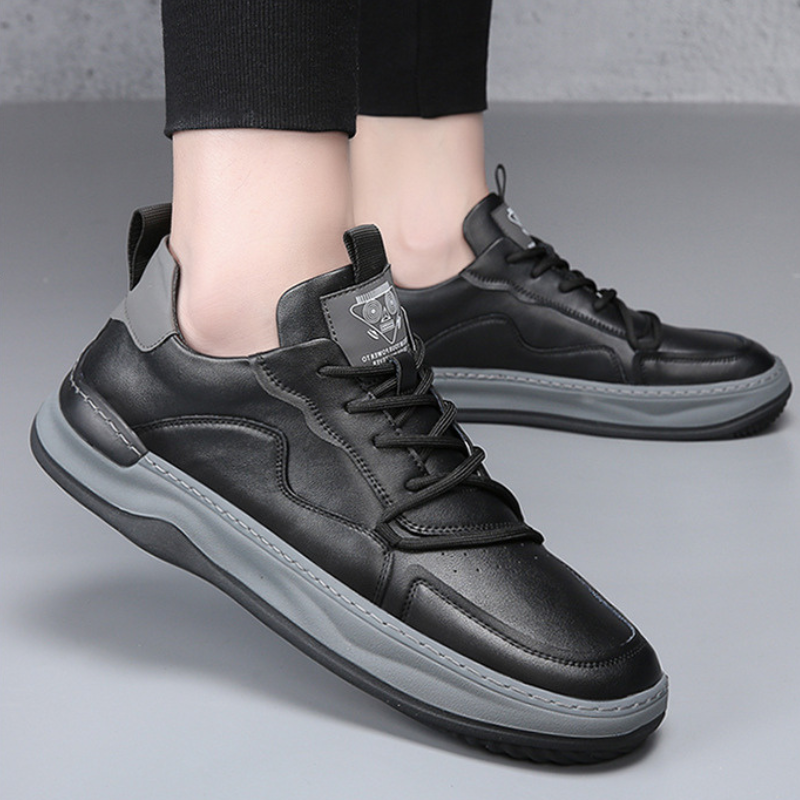 Męskie Sneakersy z Amortyzowaną Wkładką, Wyściełanym Kołnierzem i Gumową Podeszwą
