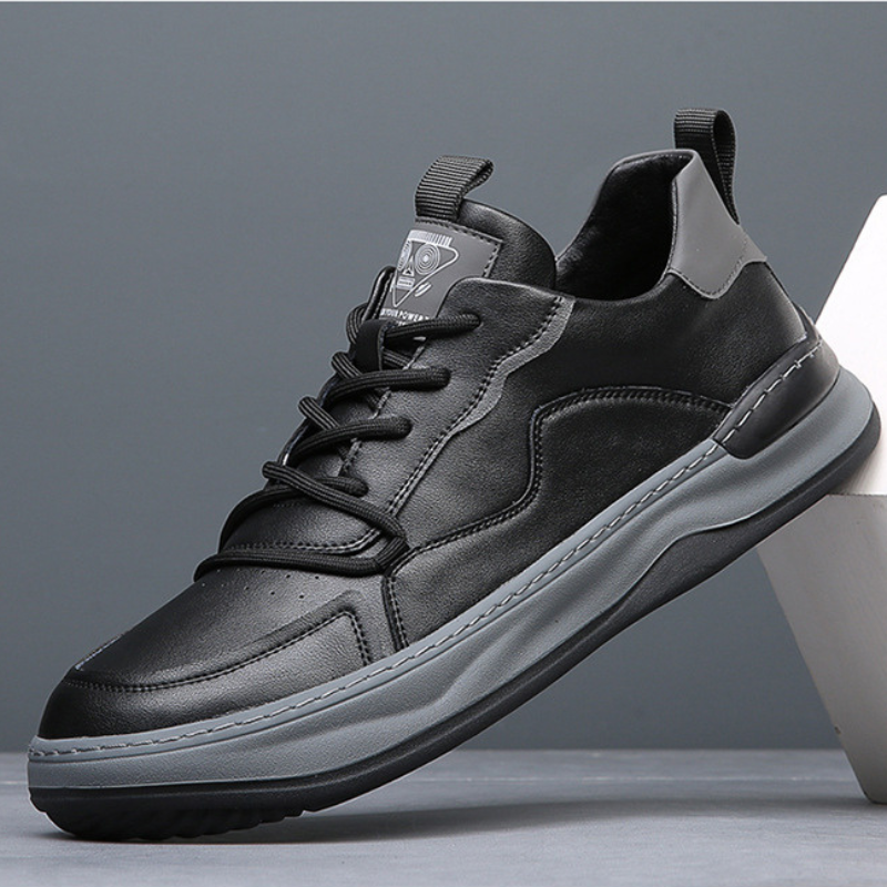 Męskie Sneakersy z Amortyzowaną Wkładką, Wyściełanym Kołnierzem i Gumową Podeszwą
