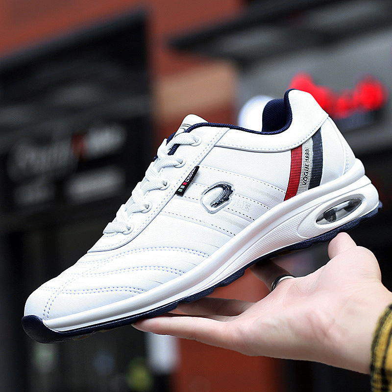 Męskie Sneakersy Sznurowane Niskie z Gumową Podeszwą