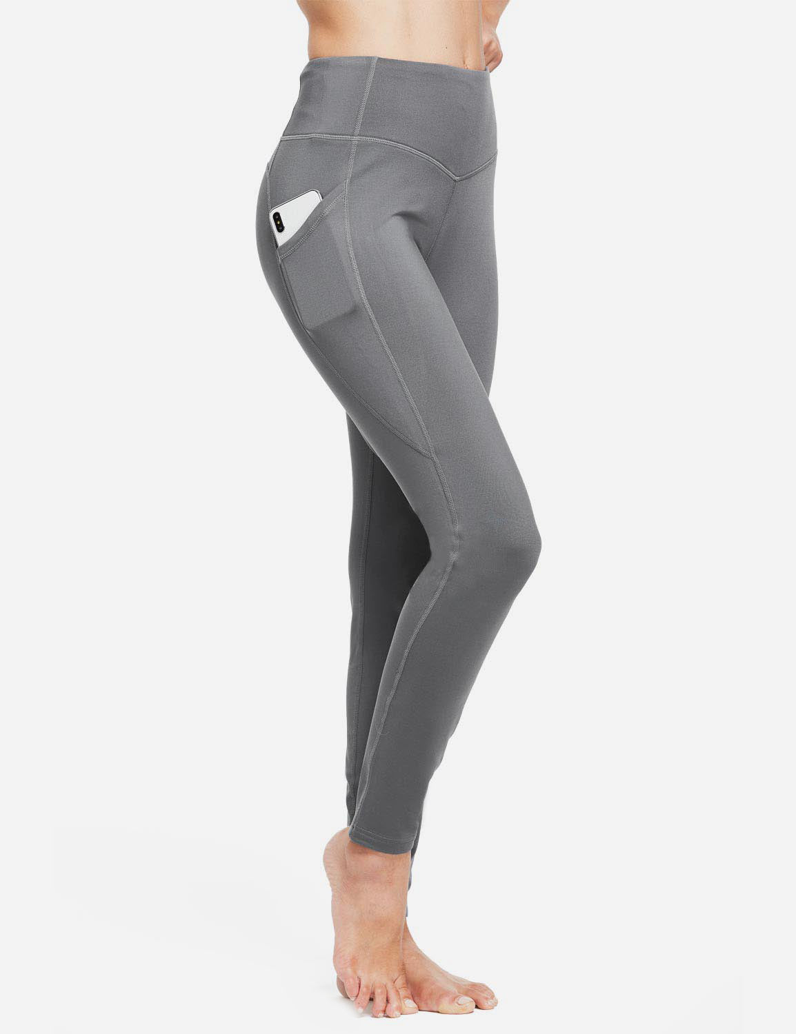 Damskie Legginsy Termiczne Z Kieszeniami I Wysokim Stanem