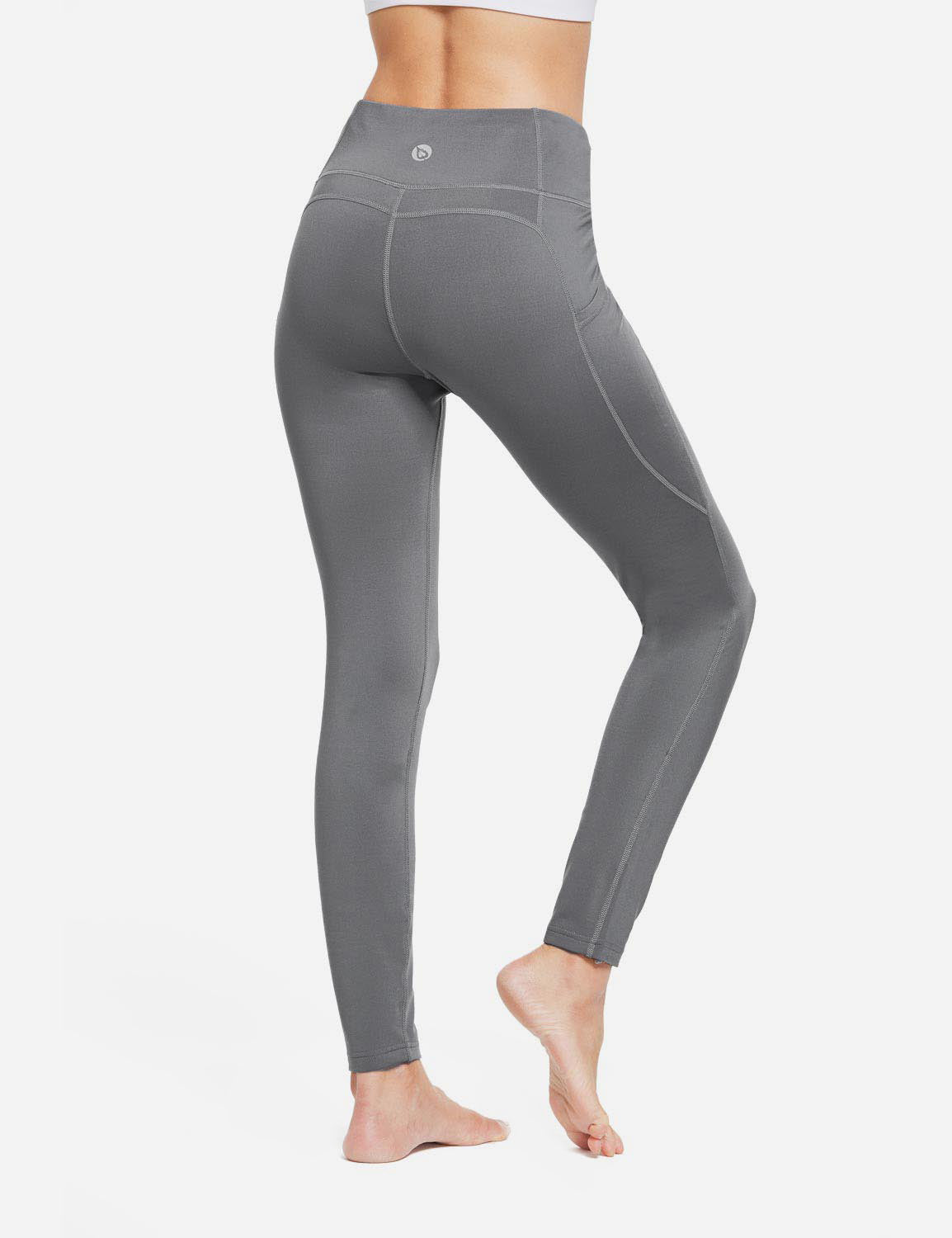 Damskie Legginsy Termiczne Z Kieszeniami I Wysokim Stanem