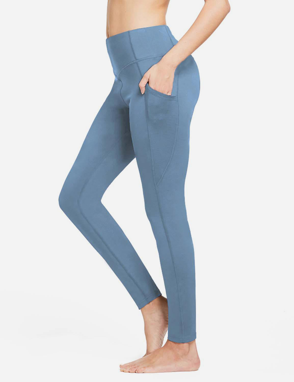 Damskie Legginsy Termiczne Z Kieszeniami I Wysokim Stanem