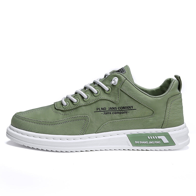 Męskie Letnie Sneakersy z Cholewką Canvas i Gumową Podeszwą Platformową
