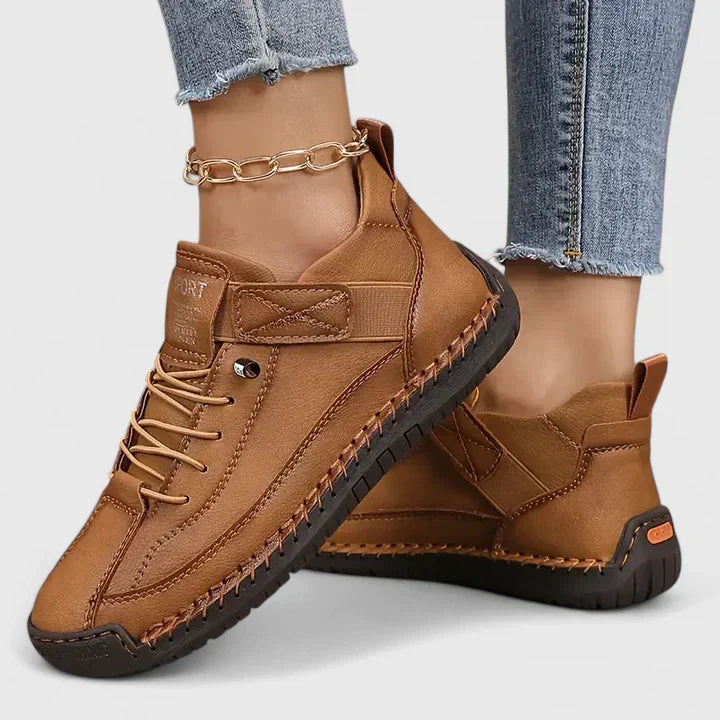 Damskie Sneakersy z Wsparciem Łuku Stopy i Szerokim Noskiem