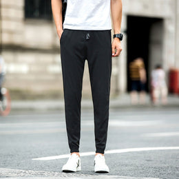 Męskie Spodnie Jogger Slim Fit Krótkie Idealne na Wiosnę i Lato