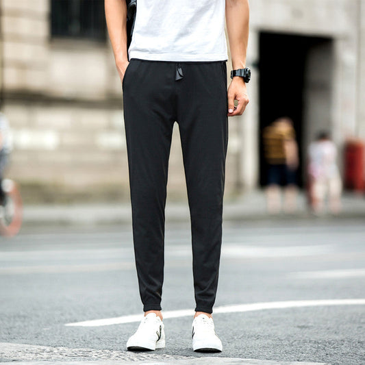 Męskie Spodnie Jogger Slim Fit Krótkie Idealne na Wiosnę i Lato