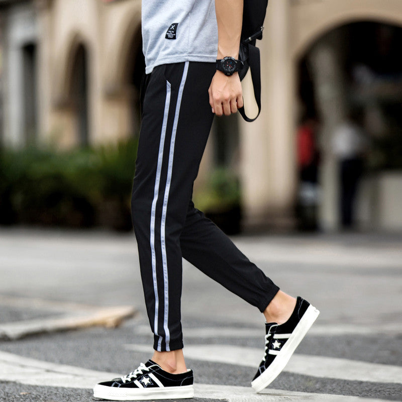 Męskie Spodnie Jogger Slim Fit Krótkie Idealne na Wiosnę i Lato