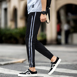 Męskie Spodnie Jogger Slim Fit Krótkie Idealne na Wiosnę i Lato