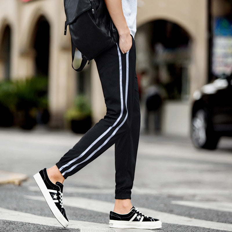 Męskie Spodnie Jogger Slim Fit Krótkie Idealne na Wiosnę i Lato