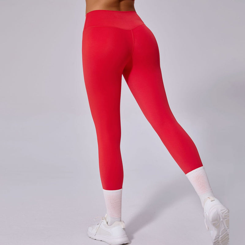Legginsy Fitness Damskie Wysoki Stan Szybkoschnące z Odprowadzaniem Wilgoci i Oddychającym Krojem
