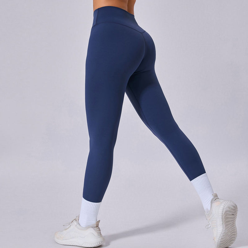 Legginsy Fitness Damskie Wysoki Stan Szybkoschnące z Odprowadzaniem Wilgoci i Oddychającym Krojem