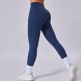 Legginsy Fitness Damskie Wysoki Stan Szybkoschnące z Odprowadzaniem Wilgoci i Oddychającym Krojem