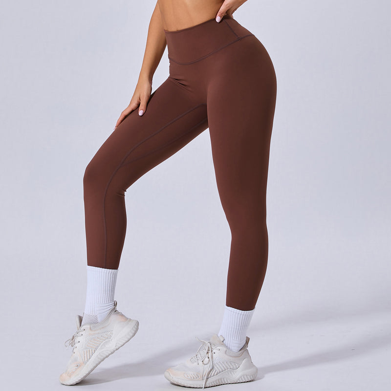 Legginsy Fitness Damskie Wysoki Stan Szybkoschnące z Odprowadzaniem Wilgoci i Oddychającym Krojem