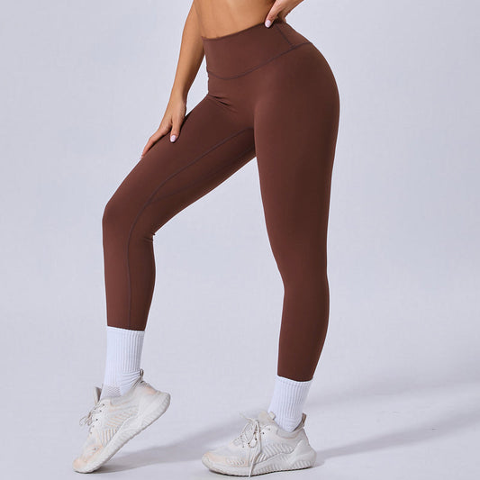 Legginsy Fitness Damskie Wysoki Stan Szybkoschnące z Odprowadzaniem Wilgoci i Oddychającym Krojem