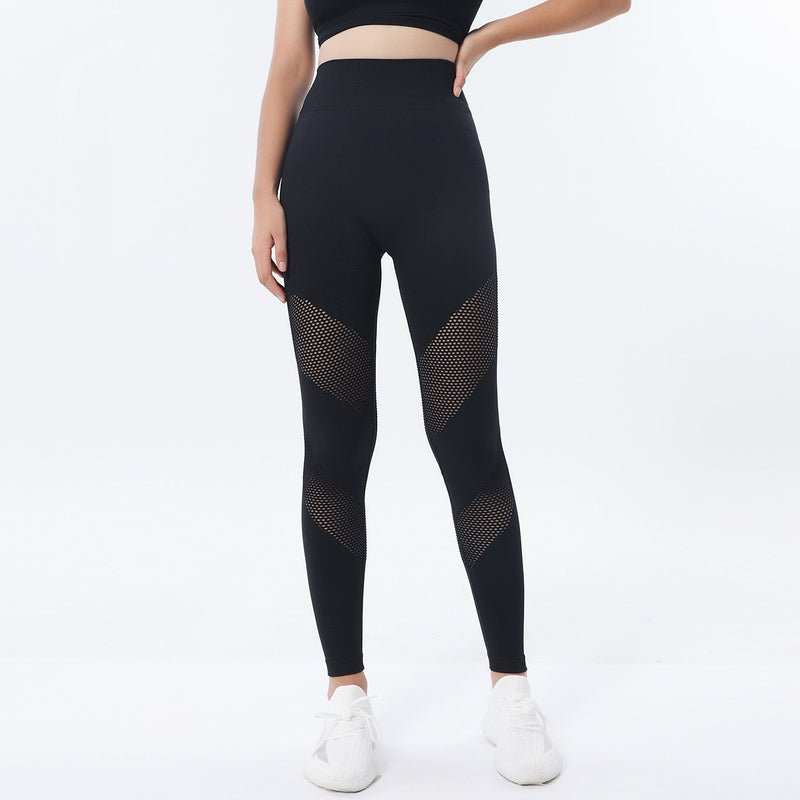 Legginsy Damskie Bezszwowe z Wysokim Stanem i Detalem Scrunch w Gradientowych Kolorach