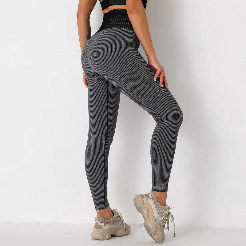 Damskie Legginsy Treningowe Bezszwowe Wysoki Stan Elastyczne Dopasowanie