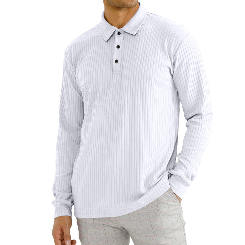 Męski T-Shirt z Długim Rękawem z Mieszanki Bawełny