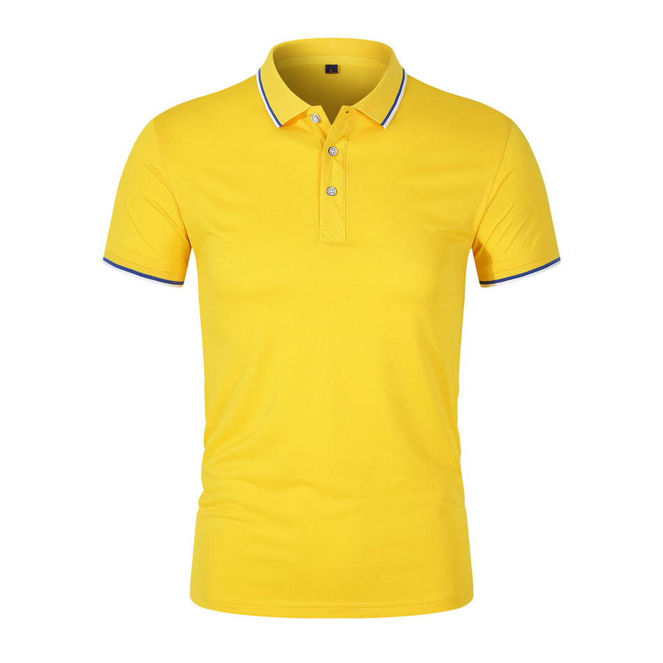 Męski Letni T-Shirt z Krótkim Rękawem, Prosty Krój, Lekki, Jednolity Kolor