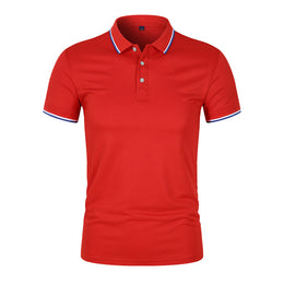 Męski Letni T-Shirt z Krótkim Rękawem, Prosty Krój, Lekki, Jednolity Kolor