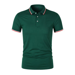 Męski Letni T-Shirt z Krótkim Rękawem, Prosty Krój, Lekki, Jednolity Kolor