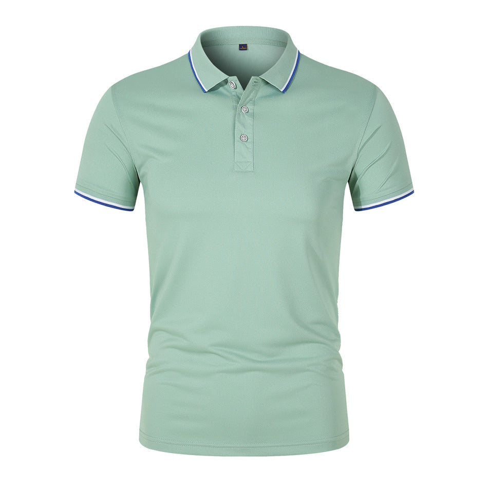 Męski Letni T-Shirt z Krótkim Rękawem, Prosty Krój, Lekki, Jednolity Kolor