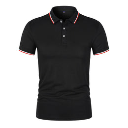 Męski Letni T-Shirt z Krótkim Rękawem, Prosty Krój, Lekki, Jednolity Kolor