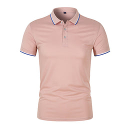 Męski Letni T-Shirt z Krótkim Rękawem, Prosty Krój, Lekki, Jednolity Kolor