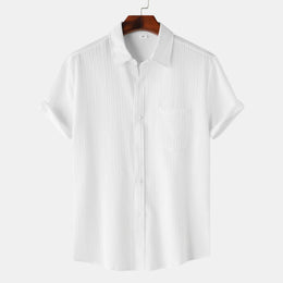 Męska Letnia Koszulka Polo z Krótkim Rękawem, Slim Fit, Lekka
