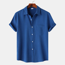 Męska Letnia Koszulka Polo z Krótkim Rękawem, Slim Fit, Lekka