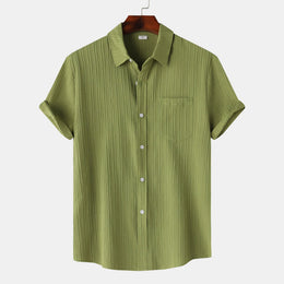 Męska Letnia Koszulka Polo z Krótkim Rękawem, Slim Fit, Lekka