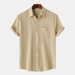 Męska Letnia Koszulka Polo z Krótkim Rękawem, Slim Fit, Lekka