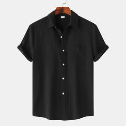 Męska Letnia Koszulka Polo z Krótkim Rękawem, Slim Fit, Lekka