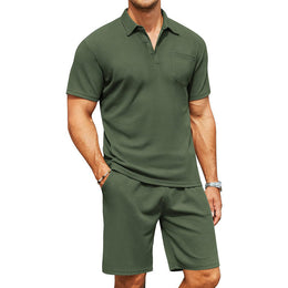 Meska Koszulka Polo Z Krotkim Rekawem, Slim Fit, Kolnierz Z Klapkami