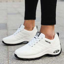 Damskie Buty Do Biegania Z Poduszką Powietrzną, Cholewką Z Oddychającej, Elastycznej Tkaniny I Amortyzacją