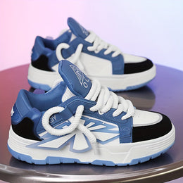 Męskie Wiosenne Sneakersy Z Grubą Gumową Podeszwą, Siateczkową WyśCiółKą I Sznurowanym Zapięciem