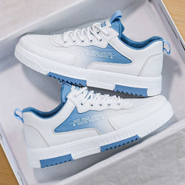 Męskie Sneakersy Z OddychająCymi Panelami Z Siateczki, PodwyżSzająCą Gumową Podeszwą I Sznurowanym Zapięciem