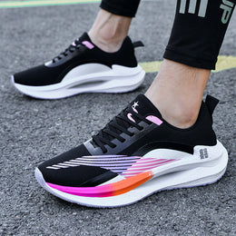 Męskie Letnie Wysokie Sneakersy Z Dzianiny Flyknit NA Koturnie, Wsuwane, Lekka Podeszwa Eva